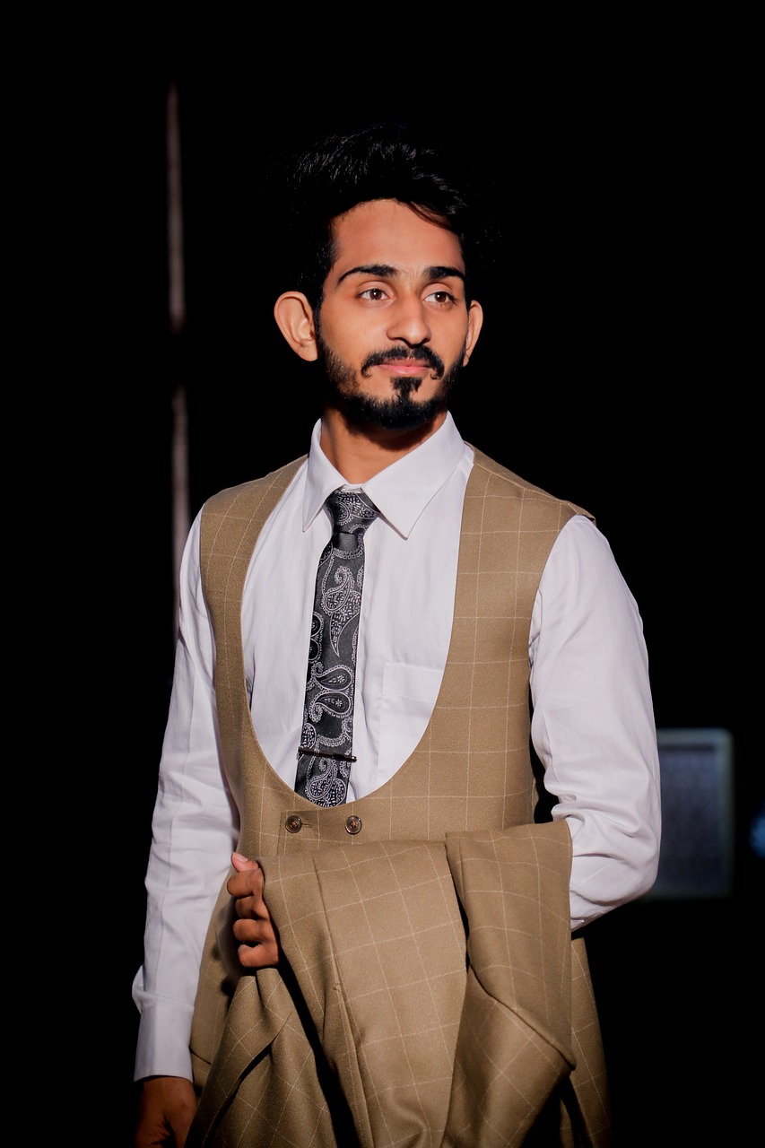 man, suit, portrait, fashion, tie, handsome, boy, male, young man, pose, indian, asian